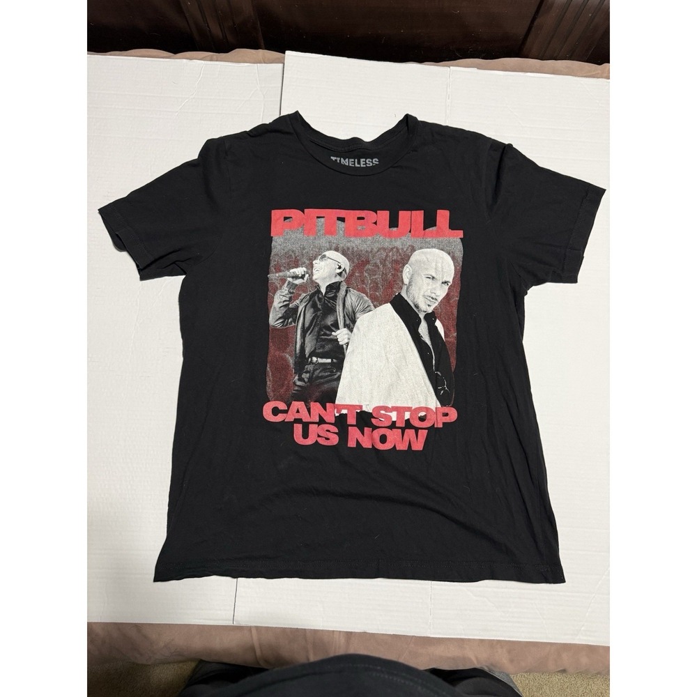 Pitbull Concert T-Shirt -‎ Black - XL - 2022 Summer Tour
